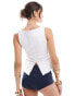 Фото #2 товара ASOS DESIGN corset waist tank in white