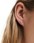 Фото #8 товара Kingsley Ryan sterling silver 6mm crystal star stud earrings in silver