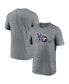 Фото #2 товара Men's Heather Charcoal Tennessee Titans Legend Logo Performance T-shirt