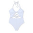 Фото #5 товара Women's Cut Out Halter Lurex One Piece Swimsuit - Shade & Shore Cream XS