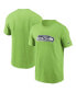 Фото #1 товара Men's Neon Green Seattle Seahawks Primary Logo T-shirt