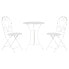 Table set with 2 chairs Home ESPRIT White 60 x 60 x 70 cm