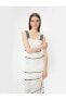 Фото #2 товара Платье женское Koton Узорчатое Maxi с разрезом фасон А-силуэта