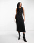 Фото #1 товара & Other Stories cut-out hardware midi dress in black