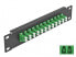 Delock 66766 - Fiber - LC - Black - Green - Metal - Rack mounting - 1U