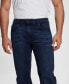 Фото #6 товара Men's Dark Wash Regular Straight Jeans