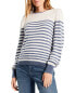 Фото #1 товара Nic+Zoe Striped Femme Sleeve Sweater Women's