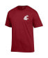 Men's Crimson Washington State Cougars Stack 2-Hit T-shirt