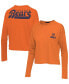 ფოტო #1 პროდუქტის Women's Orange Chicago Bears Pocket Thermal Long Sleeve T-shirt