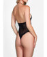 ფოტო #2 პროდუქტის Women's Halter Chevron Pattern Lingerie Hosiery Teddy