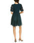 Фото #2 товара Boden Tulle Smocked Mini Party Dress Women's Green 10R