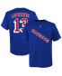 ფოტო #1 პროდუქტის Big Boys Alexis Lafreniere Blue New York Rangers Player Name and Number T-shirt