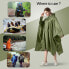 NUUR Women’s Rain Poncho, Unisex Rain Cape, Waterproof Festival Raincoat, Reusable Rain Poncho, Hiking, Cycling, Outdoors, Multi-Purpose Rain Jacket with Hood
