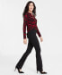 Фото #4 товара Petite Pull-On Flared Jeans, Created for Macy's