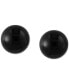 ფოტო #1 პროდუქტის EFFY® Onyx (10mm) Stud Earrings in 14k Gold