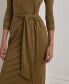 ფოტო #4 პროდუქტის Women's Tie-Front Turtleneck Dress