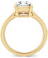 ფოტო #3 პროდუქტის Certified Lab Grown Diamond Emerald-Cut Bezel Solitaire Engagement Ring (3 ct. t.w.) in 14k Gold