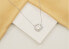 Charming silver necklace with genuine pearl NCL65W