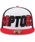 Фото #3 товара Men's White and Red Toronto Raptors Back Half 9FIFTY Fitted Hat