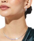 ფოტო #3 პროდუქტის Silver-Tone Crystal Cluster Frontal Necklace, 16" + 2" extender