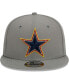 Фото #3 товара Men's Gray Dallas Cowboys Color Pack Multi 9FIFTY Snapback Hat