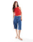 Cotton On float your boat rib knit tank top in red