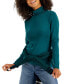 Фото #1 товара Women's Long Sleeve Cotton Turtleneck Top