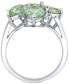 ფოტო #2 პროდუქტის Green Quartz (3-7/8 ct. t.w.) & Diamond (1/20 ct. t.w.) Ring in Sterling Silver