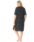 ფოტო #3 პროდუქტის Plus Size Short-Sleeve Sleepshirt