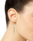 ფოტო #2 პროდუქტის Cultured Freshwater Pearl (7mm) Chain Link Drop Earrings in 14k Gold-Plated Sterling Silver