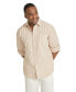 ფოტო #1 პროდუქტის Big & Tall Johnny g Stripe Relaxed Fit Linen Shirt