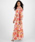 ფოტო #3 პროდუქტის Women's Pru Floral Maxi Shirt Dress