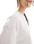 Фото #6 товара Weekday soft oversized t-shirt in light grey melange