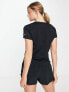 Nike Running V neck t-shirt in black