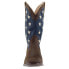 Roper American Patriotic Square Toe Cowboy Womens Beige, Blue, Brown, Red Casua