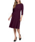 Фото #3 товара Women's Tab-Waist Fit & Flare Dress