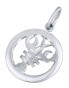 Silver pendant zodiac sign Cancer - round SILVEGOB10283S07