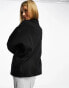 Фото #8 товара Pieces quarter zip sweatshirt in black