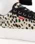 Levi's Tijuana trainer with logo in leopard print Черный, EU 35.5 - фото #8