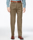 Фото #1 товара Men's Big & Tall Premium No Iron Khaki Classic Fit Flat Front Hidden Expandable Waistband Pants