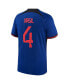 Men's Virgil Van Dijk Blue Netherlands National Team 2022/23 Away Breathe Stadium Replica Player Jersey