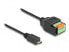 Delock USB 2.0 Kabel Typ Micro-B Stecker zu Terminalblock Adapter mit Drucktaster - Adapter - Digital