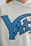 Фото #5 товара Coool Yale University Oversize Fit Kapüşonlu Crop Sweatshirt C3092ax24sp