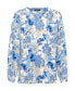 Фото #3 товара Long Sleeve Abstract Floral Print Tunic Blouse