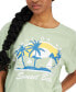 ფოტო #3 პროდუქტის Juniors' Sunset Beach Cotton Short-Sleeve T-Shirt