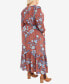 ფოტო #5 პროდუქტის Plus Size Keira V-neck Maxi Dress