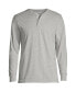 Фото #3 товара Big & Tall Super-T Long Sleeve Henley Shirt