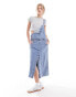 Levi's Tico denim dress with waist belt in blue M - фото #2