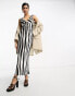 Фото #1 товара ASOS DESIGN bias satin tie detail midi dress in abstract zebra print