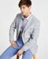 Фото #1 товара Men's Modern-Fit Glen Plaid Sport Coat